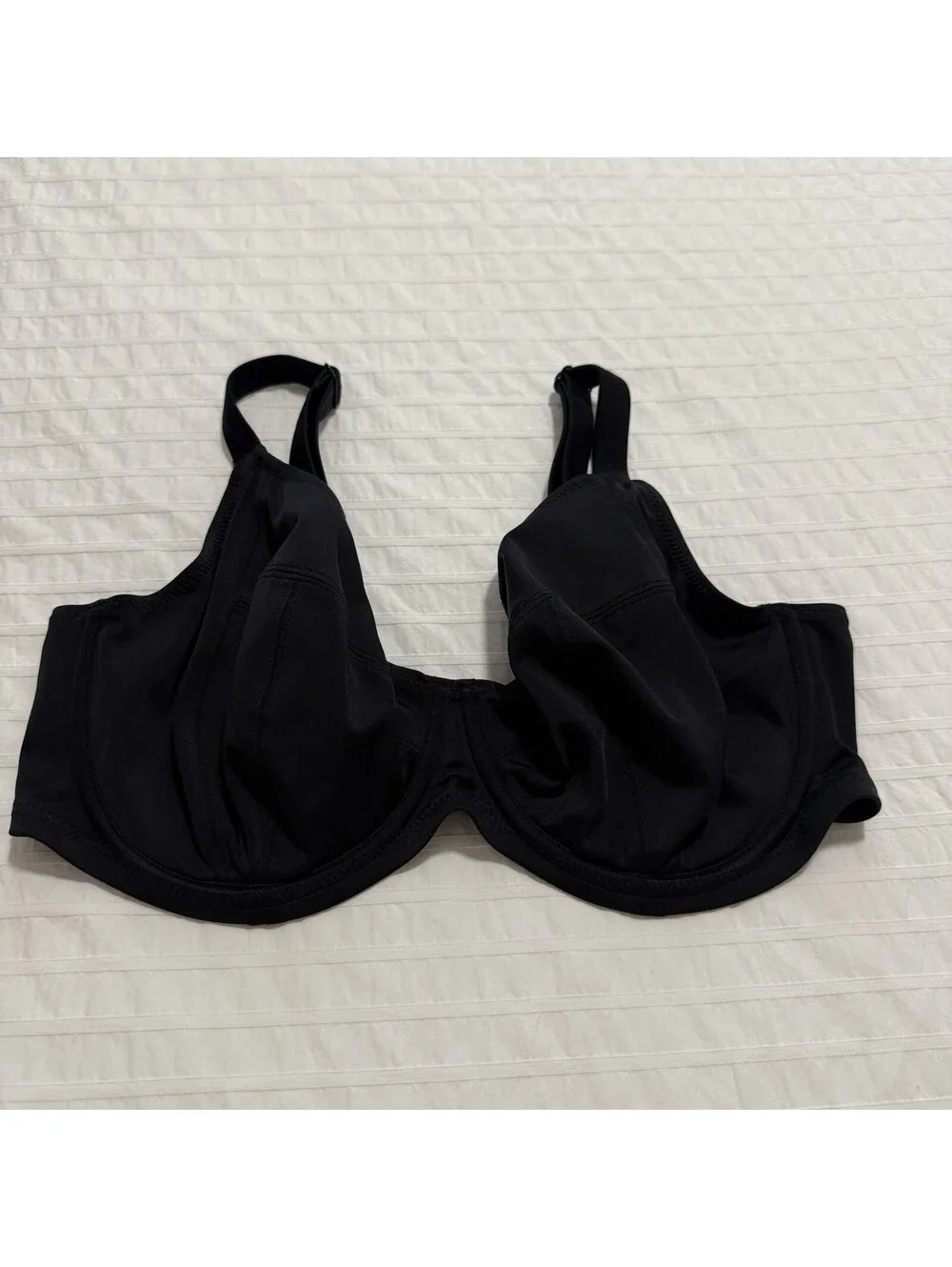 Elomi 36G Essentials Underwire Swim Bikini Bra Top ES7500 Black